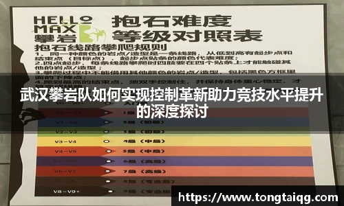 武汉攀岩队如何实现控制革新助力竞技水平提升的深度探讨